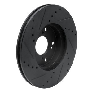 Honda Civic Brake Rotor (1) - Front Right - R1 Concepts - Drilled & Slotted - Black - `06-`15 Honda Civic Brake Rotor (1) - Front Right - R1 Concepts - Drilled & Slotted - Black - `06-`15